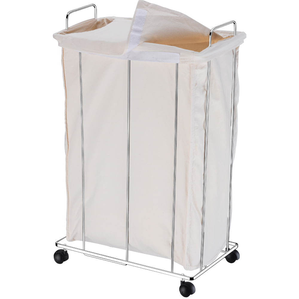 Cesto de roupa cromado Future cru 65 x 42 cm Utensílios Domésticos Utilpl -> Decoracao De Banheiro Com Cesto De Roupa Cesto de roupa cromado Future cru 65 x 42 cm Utensílios Domésticos Utilpl -> Decoracao De Banheiro Com Cesto De Roupa