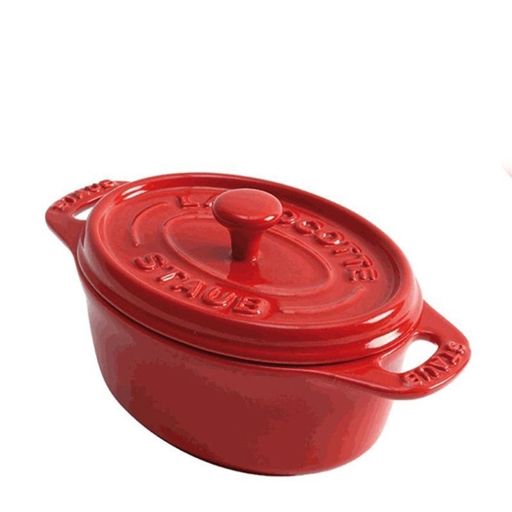 Cocotte de ceramica oval staub cereja 11cm Utensílios Domésticos