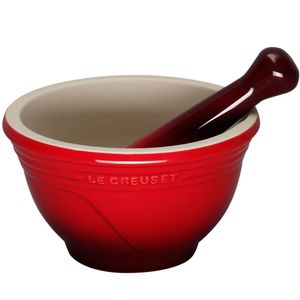 Pilão de cerâmica Le Creuset vermelho 300 ml - 101622