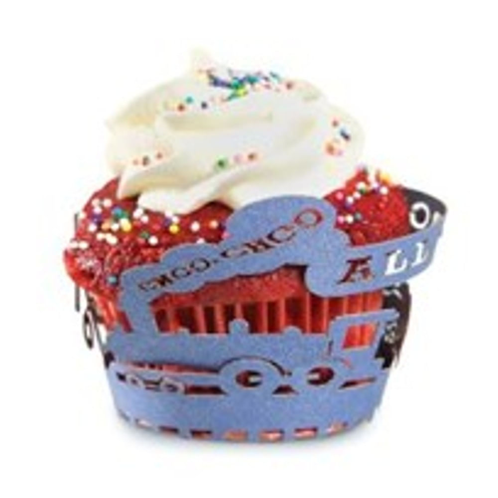 Forminha Para Cupcake De Papel Trem Fox Run Azul 12 Pecas 105890