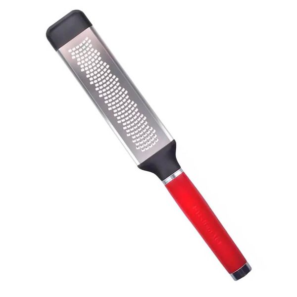 Ralador Zester de Aço Inox Kitchenaid Vermelho e Preto 32CM Utilplast