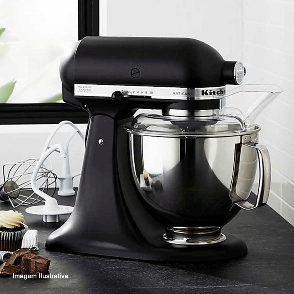 Batedeira Stand Mixer Kitchenaid Preta Matte 220V Utilplast
