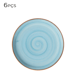 Prato-para-Sobremesa-de-Ceramica-Aquarela-Azul-22CM-6PCS