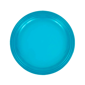 Prato-para-Sobremesa-de-Ceramica-Le-Creuset-Azul-Caribe-22CM