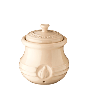 Pote-de-Ceramica-para-Alho-Le-Creuset-Creme-12CM