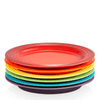 Prato-para-Sobremesa-de-Ceramica-Le-Creuset-Rainbow-22CM-6PCS