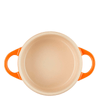 Mini-Cocotte-de-Ceramica-Le-Creuset-Laranja-Lisa-250ML
