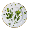 Prato-Para-Sobremesa-De-Porcelana-Bitossi-Floral-Verde-20CM