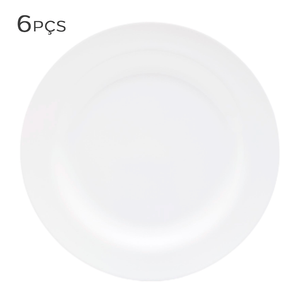 Prato-para-Pao-de-Porcelana-Strauss-Blanc-Branco-16CM-6PCS-