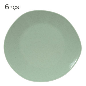 Prato-para-Sobremesa-de-Porcelana-Soho-Verde-Menta-22CM-6PCS