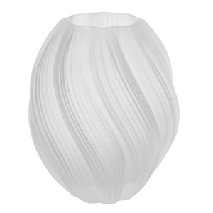 Vaso-de-Vidro-Swirl-Branco-Fosco-21X18CM
