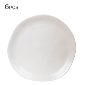 Prato-Raso-de-Ceramica-Organic-Branco-Mate-26CM-6PCS