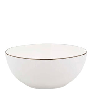 Saladeira-de-Porcelana-Strauss-Silver-Branca-26CM